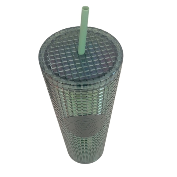 Starbucks Green Rainforest Grid Iridescent Tumbler - Picture 2 of 2